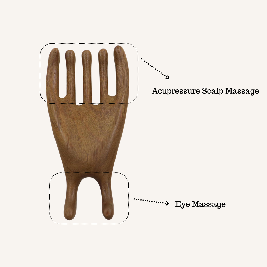 The AcuWood Eye Massager | Targeted Relief for Migraine Eye Pain and Whole Body Pain