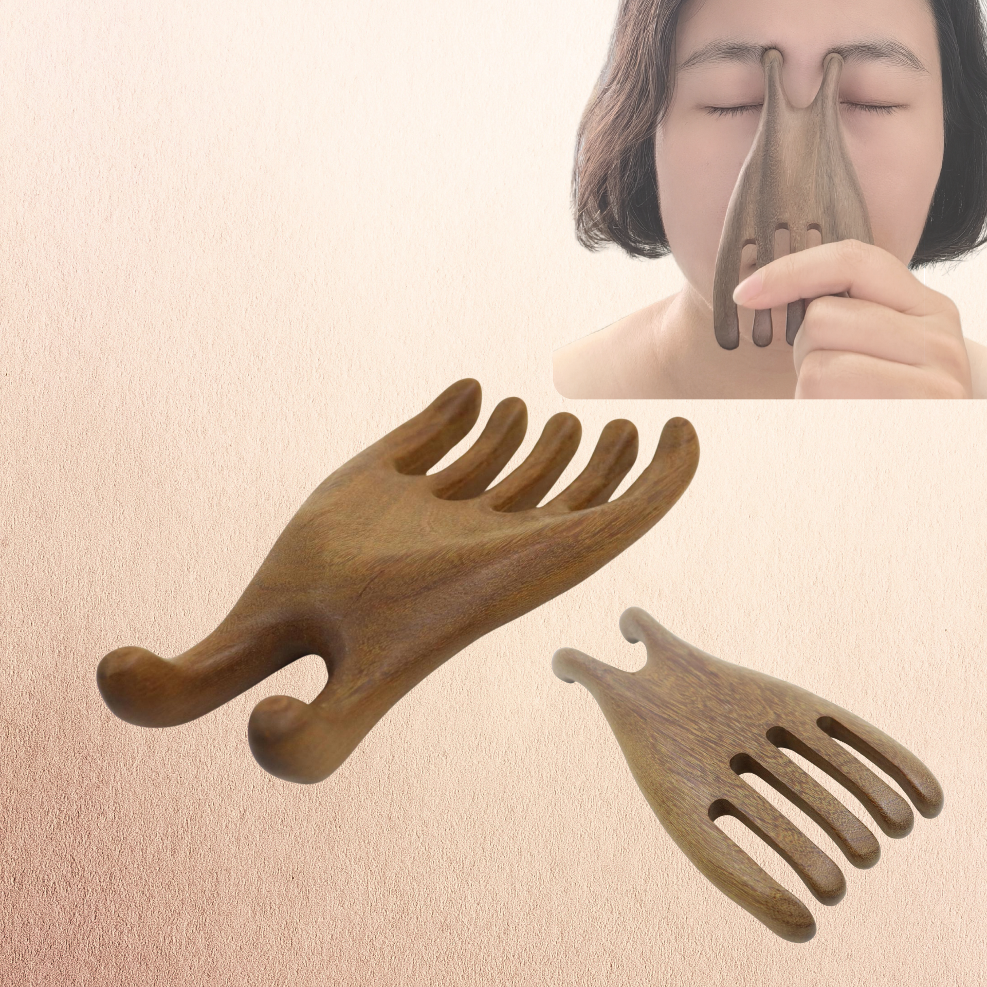 The AcuWood Eye Massager | Targeted Relief for Migraine Eye Pain and Whole Body Pain