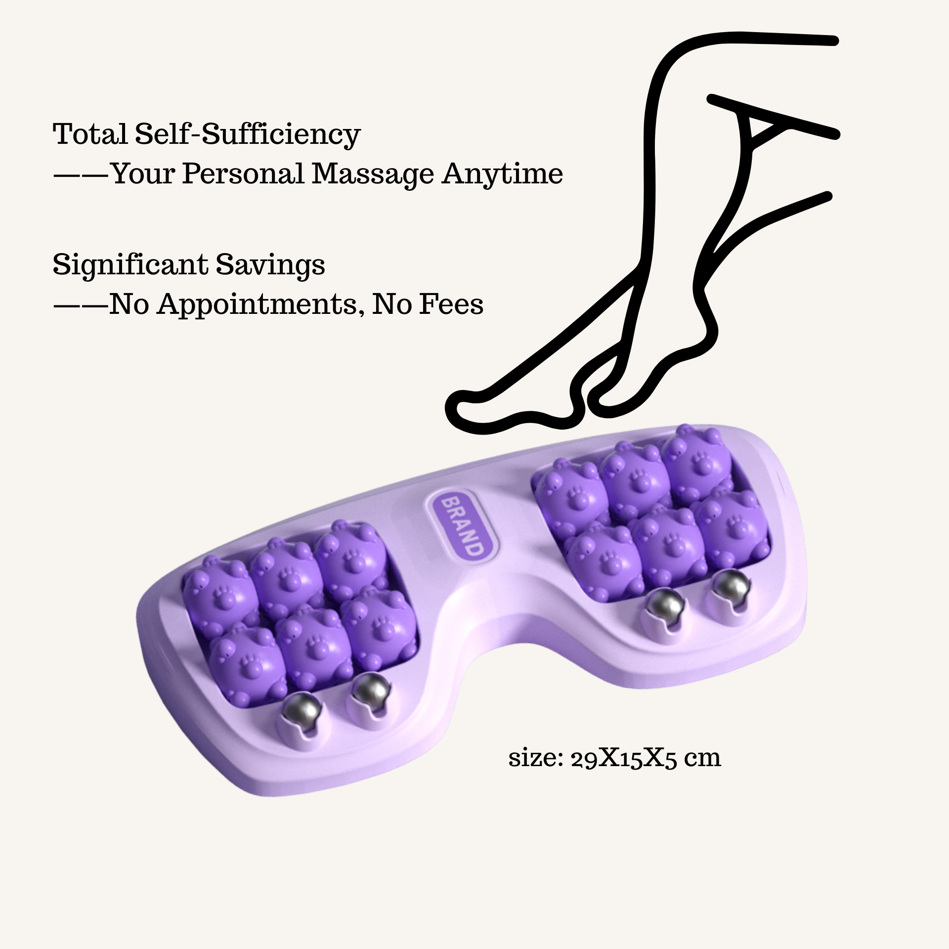 Foot Acupressure Therapy Tool Foot Roller Massager for Stress Relief & Foot Pain
