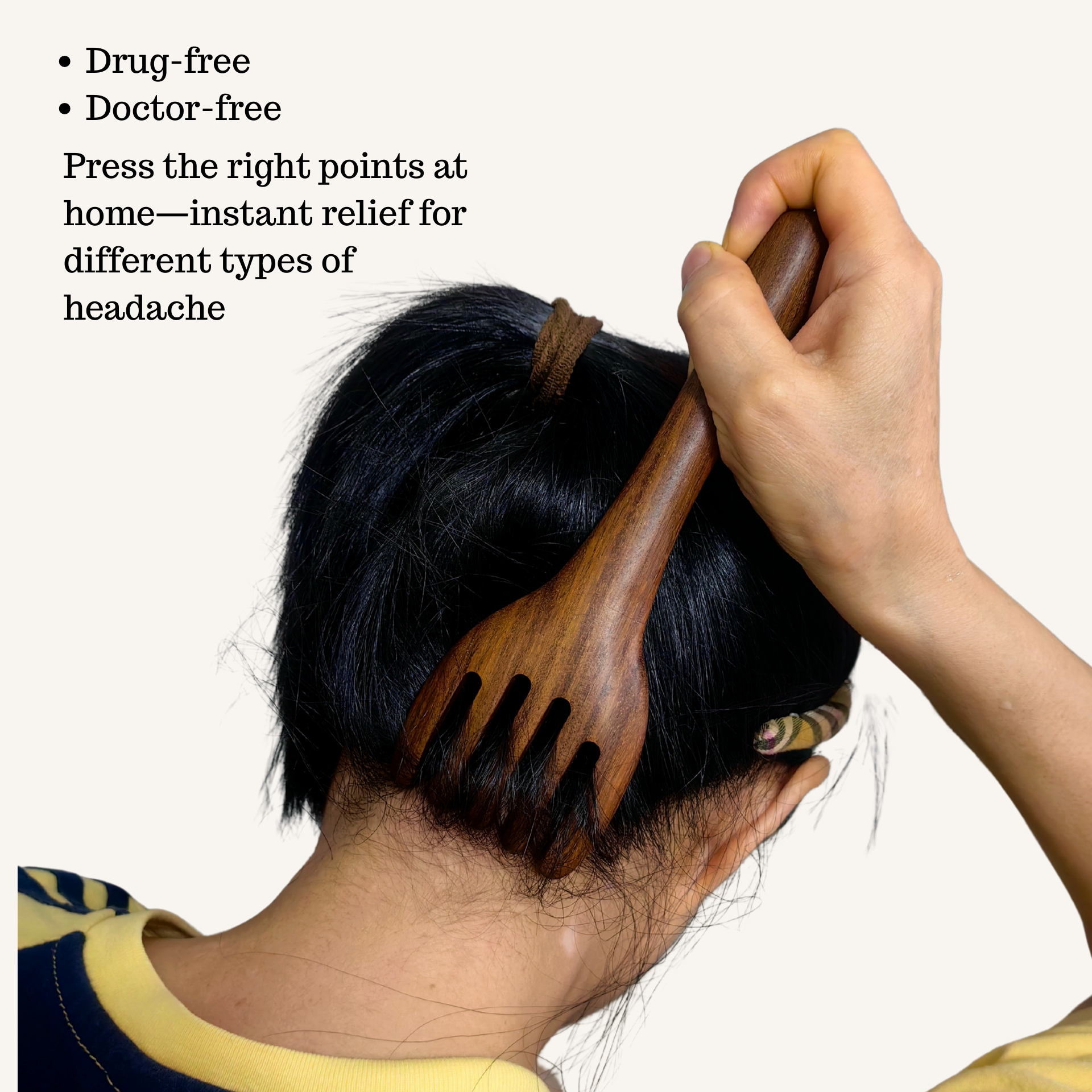 Effortless Acupressure Scalp Massager Headache Relief Tool