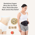 Smokeless Copper Moxa Box for Neck Knee Waist Shoulder Back Joints Pain Relief