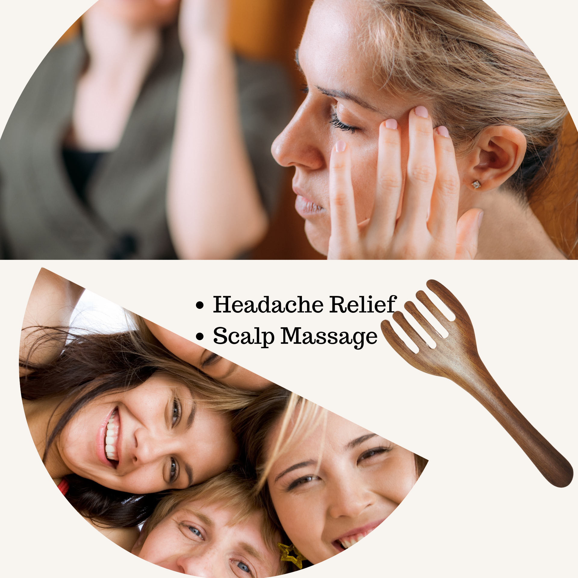 Effortless Acupressure Scalp Massager Headache Relief Tool