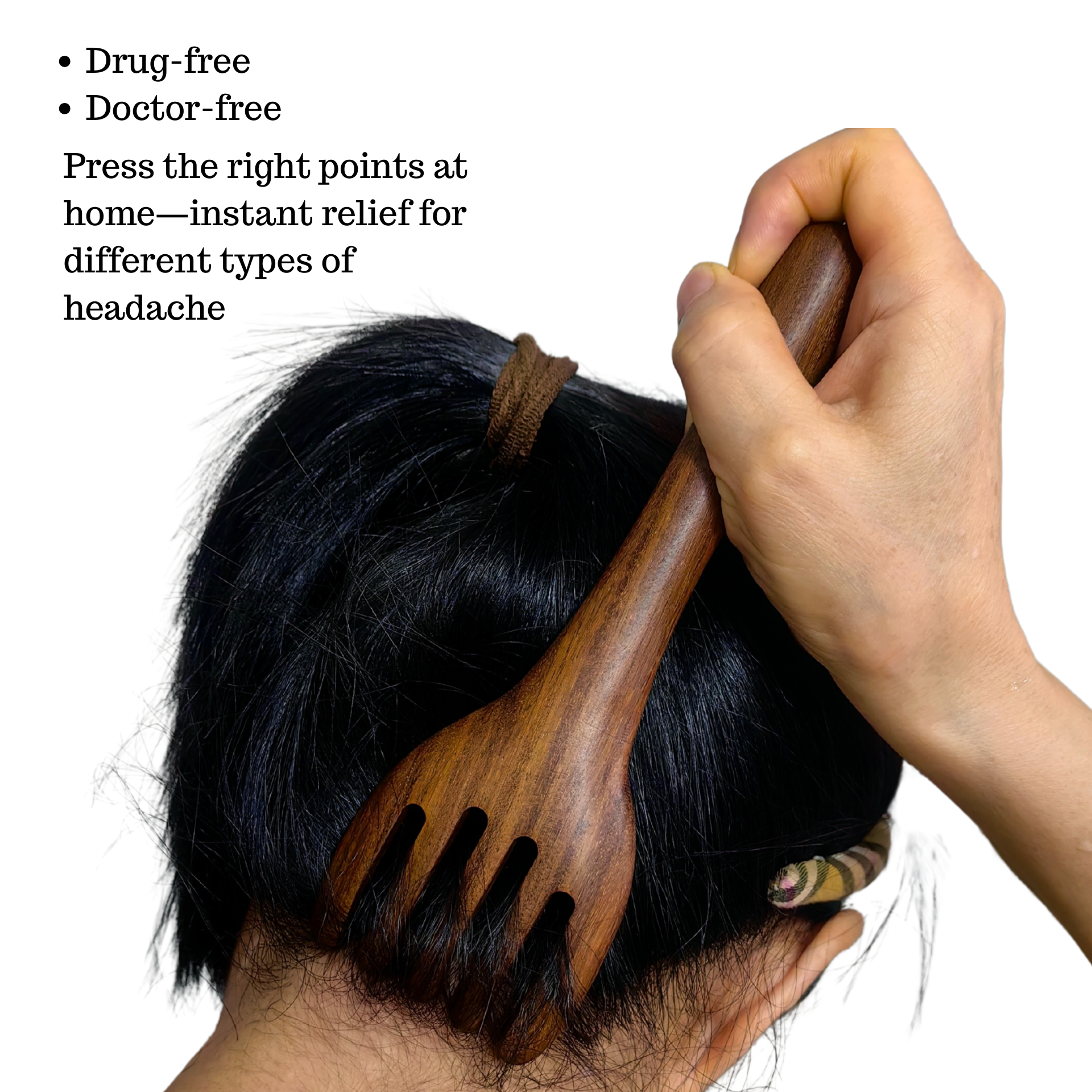Effortless Acupressure Scalp Massager Headache Relief Tool